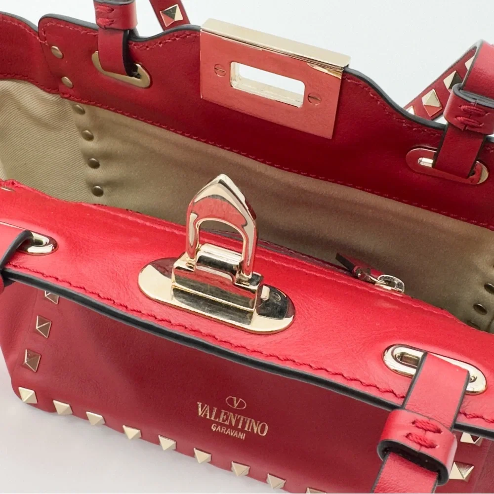 Valentino Rockstud Leather Shoulder Bag - Picture 16 of 17